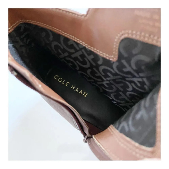 NEW Cole Haan River Waterproof Pebbled Leather Booties size 10 - Picture 11 of 13